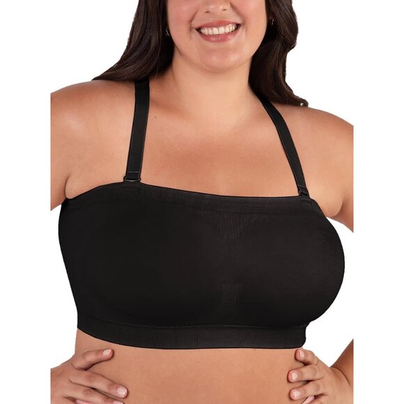 Strapless Bandeau Top Plus Size Support Non-Slip Breathable Dress Layering - Picture 6 of 7